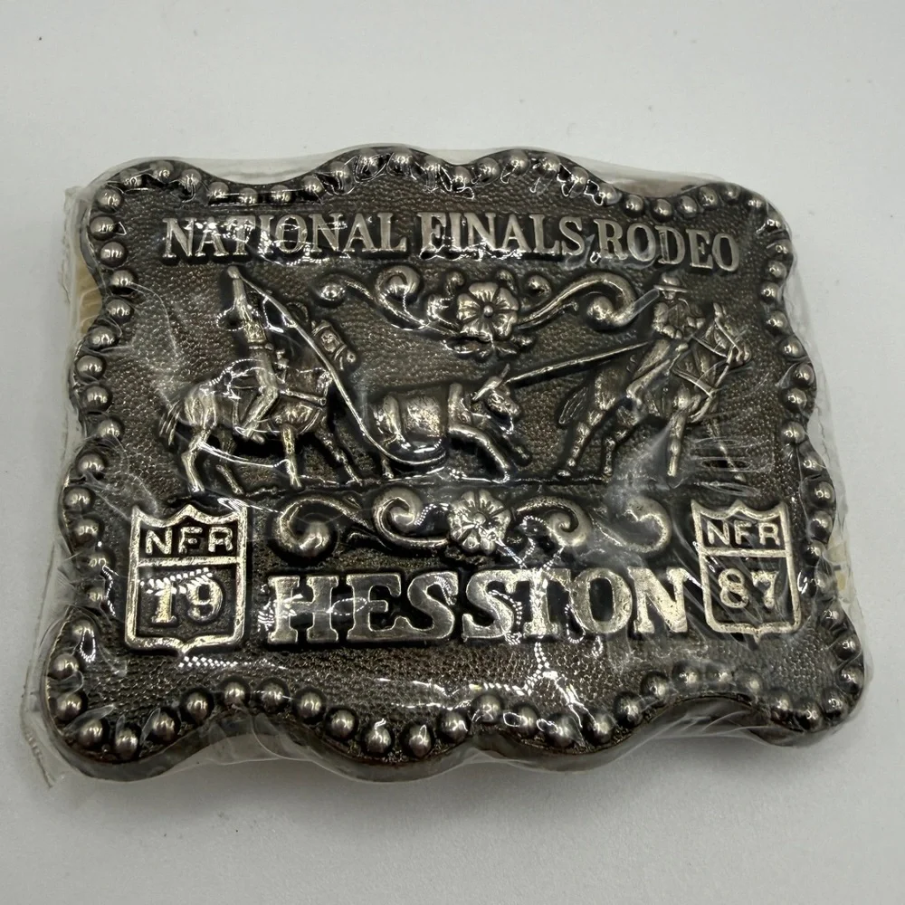 1987 Junior Hesston Finals Rodeo Belt Buckle